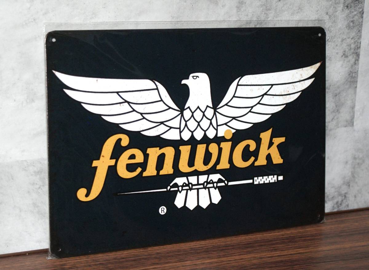 ブリキ看板　Fenwick　フェンウィック　フィッシング_画像1