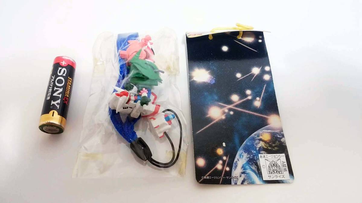 MOBILE SUIT GUNDAM STRAP /機動戦士ガンダム　バトルシーン・携帯ストラップ　ガンダム・エルメス・ゲルググ 非売品(not for sale) 未開封_画像4