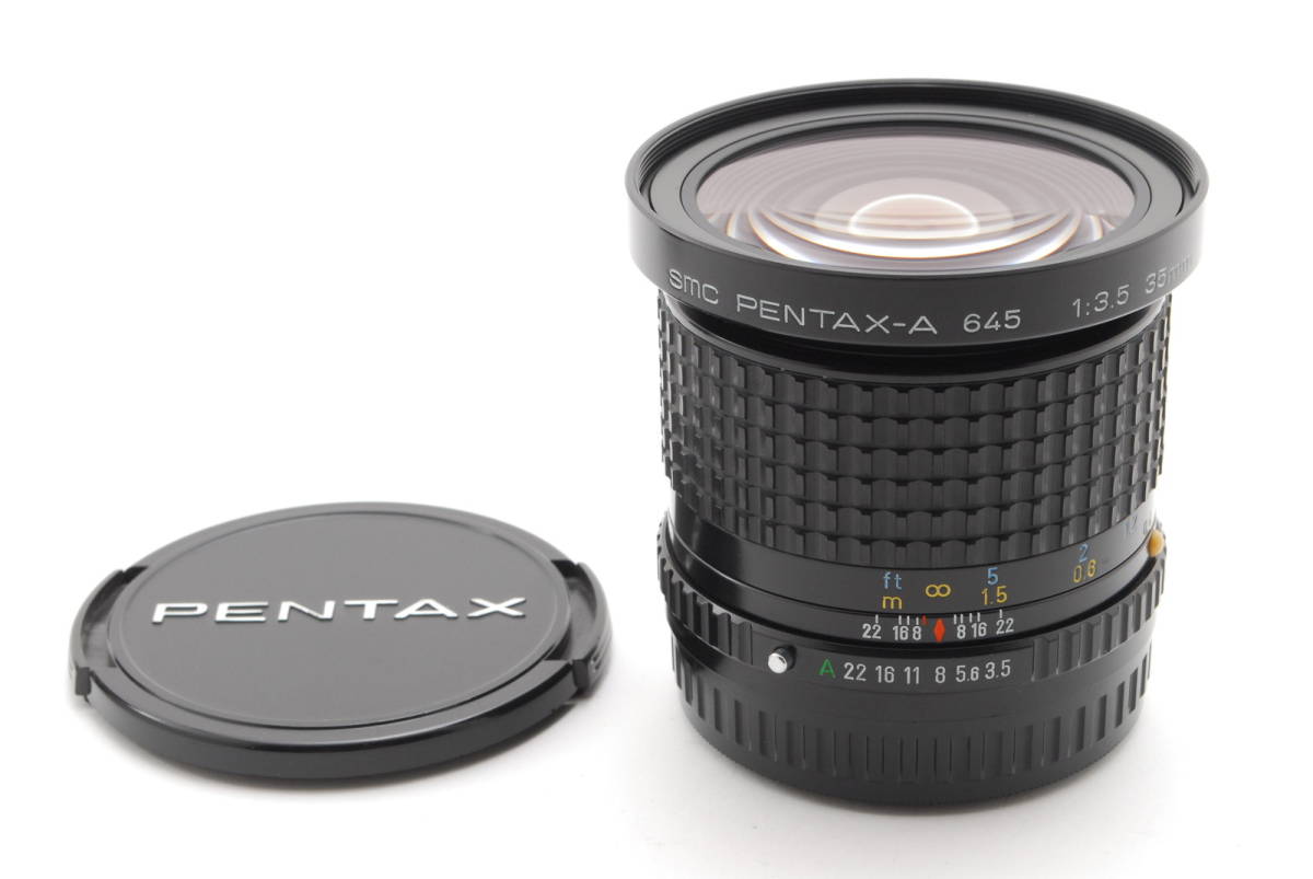 Pentax SMC PENTAX-A 645 35mm F3.5 動作も写りもOKです。概ねキレイです。前後キャップ付きです。