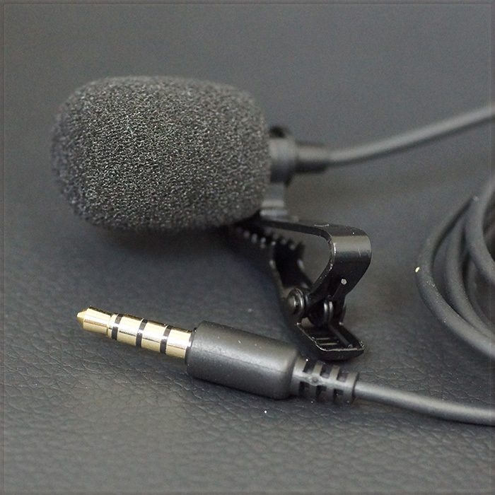 [AV] clip Mike all directivity Mike Mini Mike pin Mike condenser microphone smartphone Mike 4 ultimate 3.5mm Jack cord length .1.5m