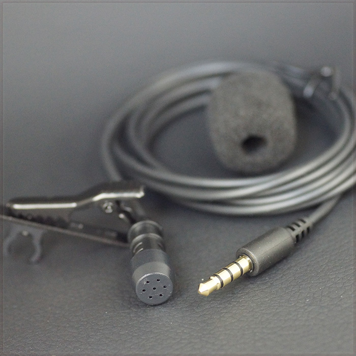 [AV] clip Mike all directivity Mike Mini Mike pin Mike condenser microphone smartphone Mike 4 ultimate 3.5mm Jack cord length .1.5m