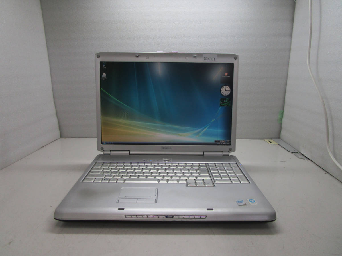 DELL inspiron 1720 Core 2 Duo T8100 2.10GHz/メモリ4GB/HDD320GB/Windows Vista Ultimateインストール済 AC無 管理番号N-2051の画像1