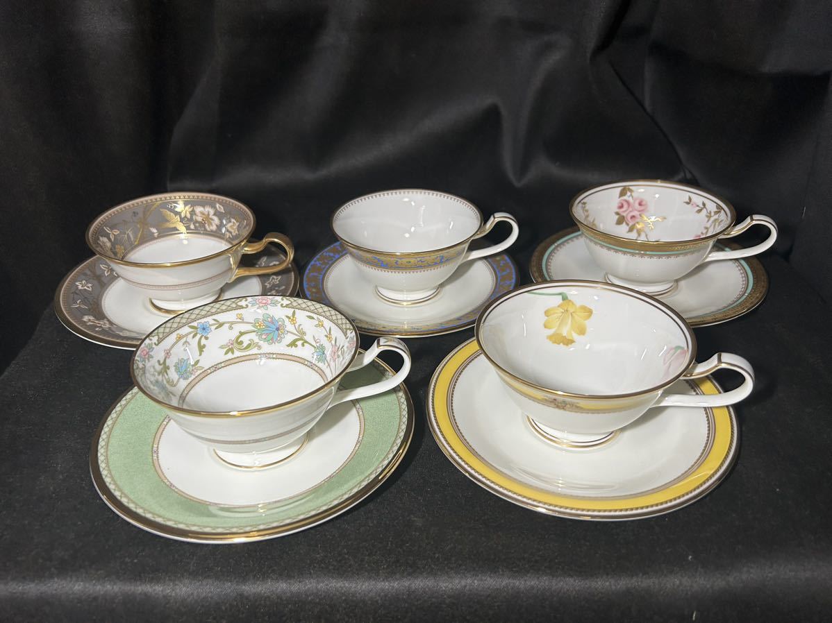 ノリタケ Noritake カップ & ソーサー 5客 Bone China ボーンチャイナ