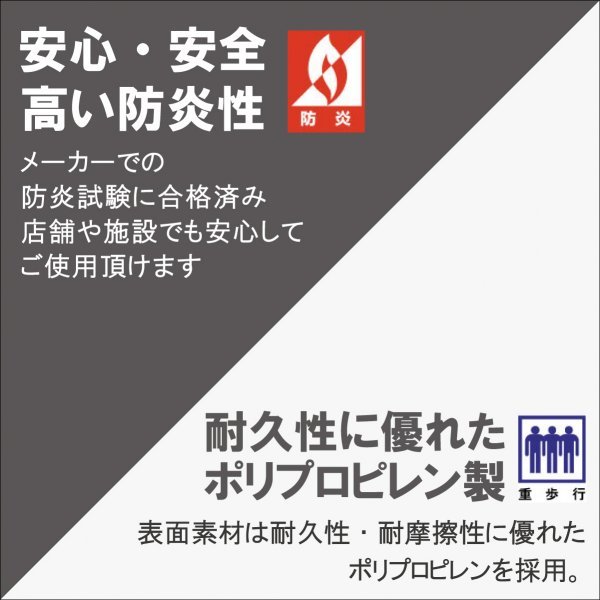 在庫限り《ゲストルーム》 3004 タイルカーペット 50×50cm 【ブラック】【新品｜48枚】_画像3