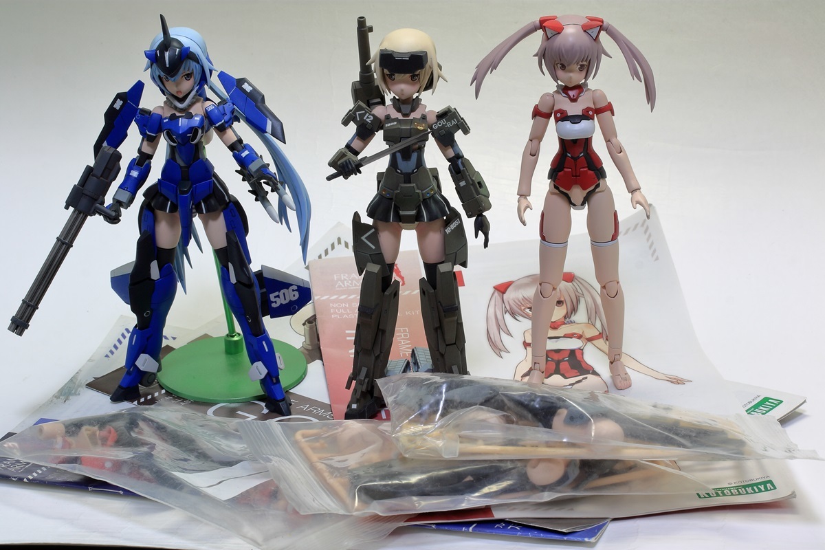 フレームアームズ・ガール　塗装済み完成品　3体セット[コレクション整理品]_付属品です