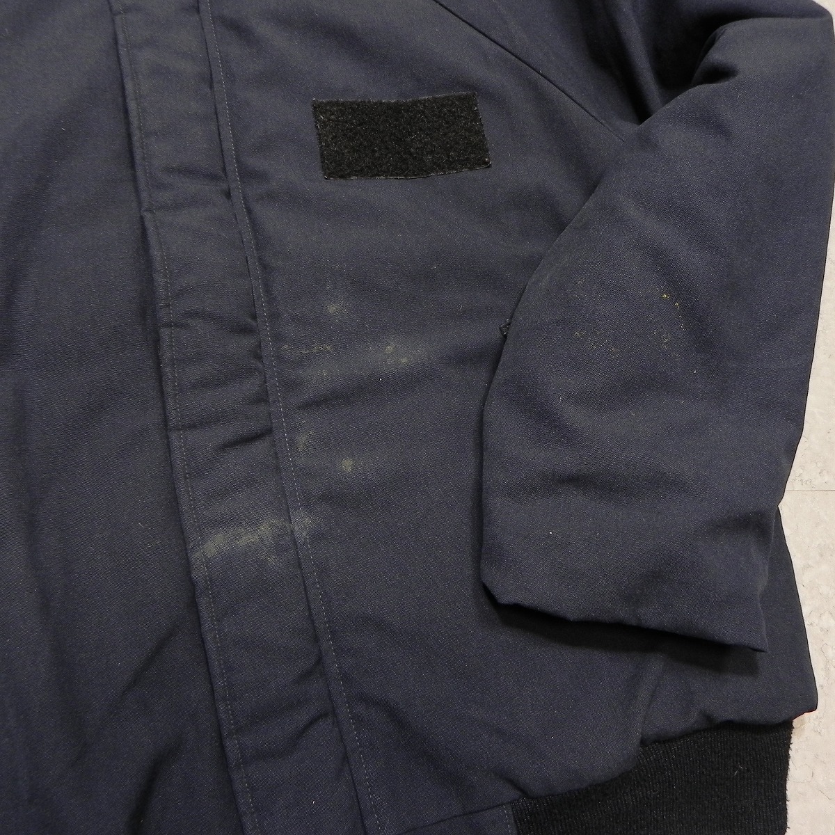 00s【 米軍 ビンテージ 】SHIPBOARD COLD WEATHER シップボード アラミド ジャケット M ネイビー 紺 navy デッキ ミリタリー 古着 ★d_画像7