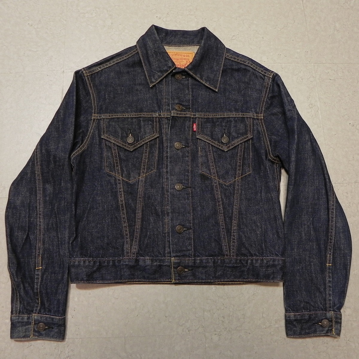 即決 ★ Levi's 71557 38 3rd Gジャン サード デニムジャケット リーバイス BIGE ビッグE 90s ヴィンテージ復刻 デニムジャケット ★b_画像1