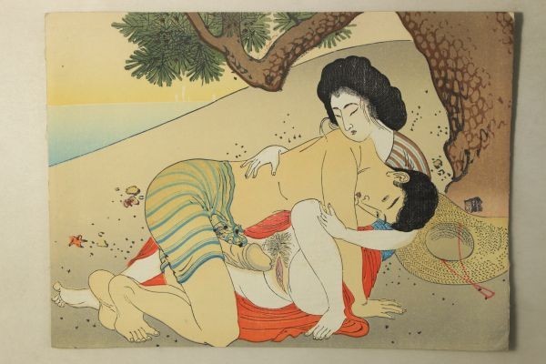 「木版 浮世絵 春画 I」11枚｜木版画 浮世絵師 彩色 絵入り 艶本 枕絵 美術 絵画 日本画 古書 和本 古典籍_画像9