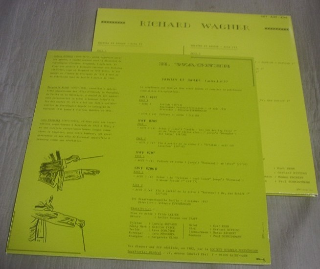 フルトヴェングラー『トリスタンとイゾルデ』ベルリン1947” 仏WF協会盤パテマルコーニ3枚組_画像2