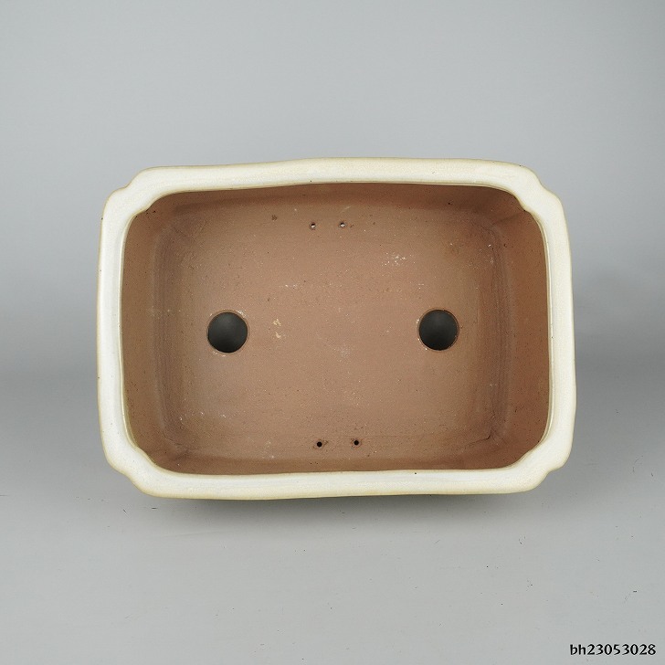 Bibian 比比昂- 【中古】盆栽鉢常滑柴勝中型長辺約28cm 長方鉢隅