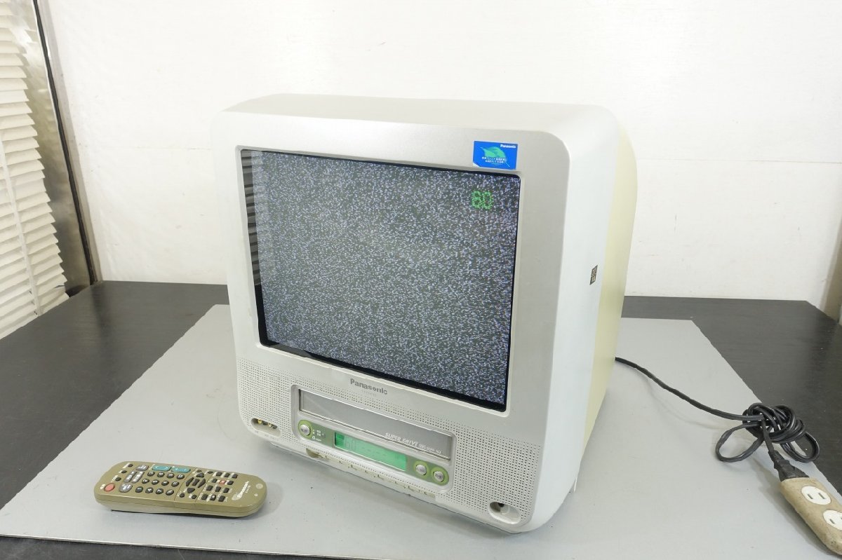 発送不可/引取限定　パナソニック　15型　テレビデオ　TH-15VFR3　テレビ　VHS　ジャンク　パナソニック　レトロ ブラウン管　１５インチ_画像1