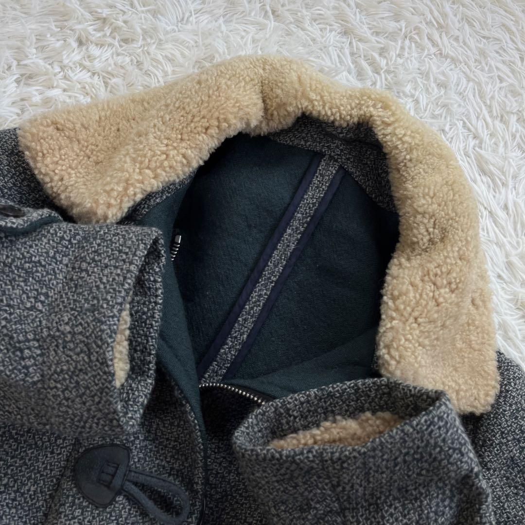 【美品】3.1 phillip lim ボア カラー ダッフル コート ツイード