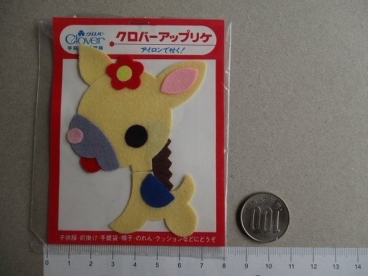 ヤフオク 80s クロバー アップリケ 馬 ウマ うま ロバ