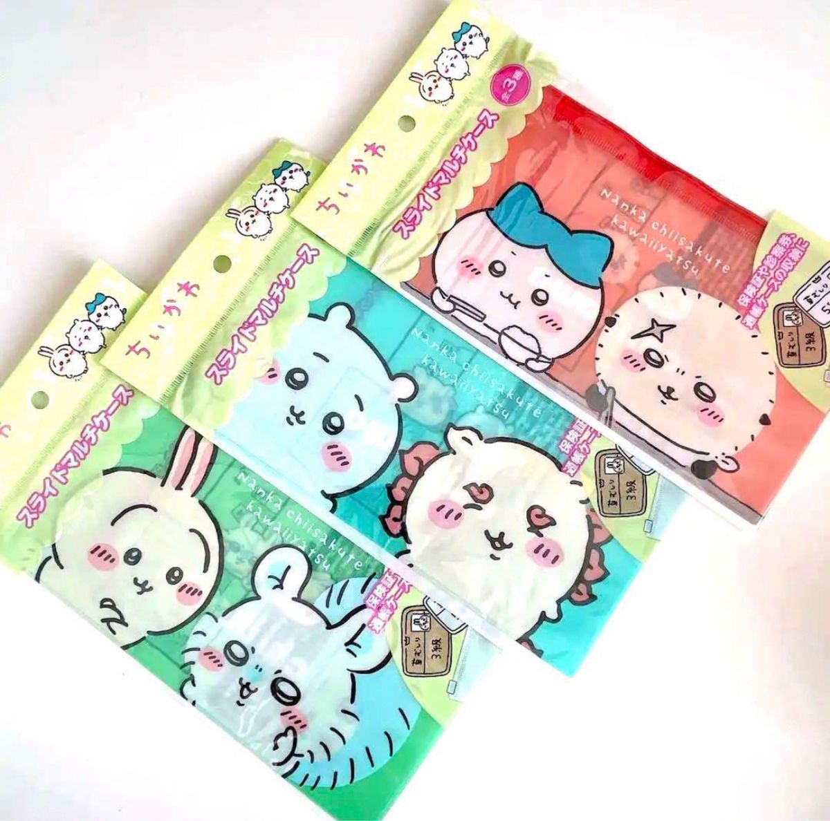 ちいかわ スライドマルチケース 全3種類 コンプリートセット ちいかわ スライドマルチケース 全3種類 コンプリートセット