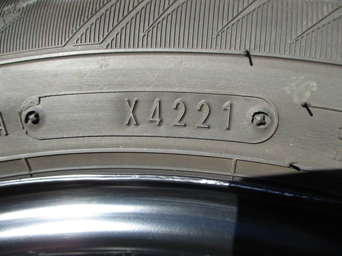 引取限定バリ溝2本★2021年 グッドイヤー アイスナビ８ 185/60R15 トヨタ純正 15X5.5J 100-4H 約ET45 アクア★140*2_画像3