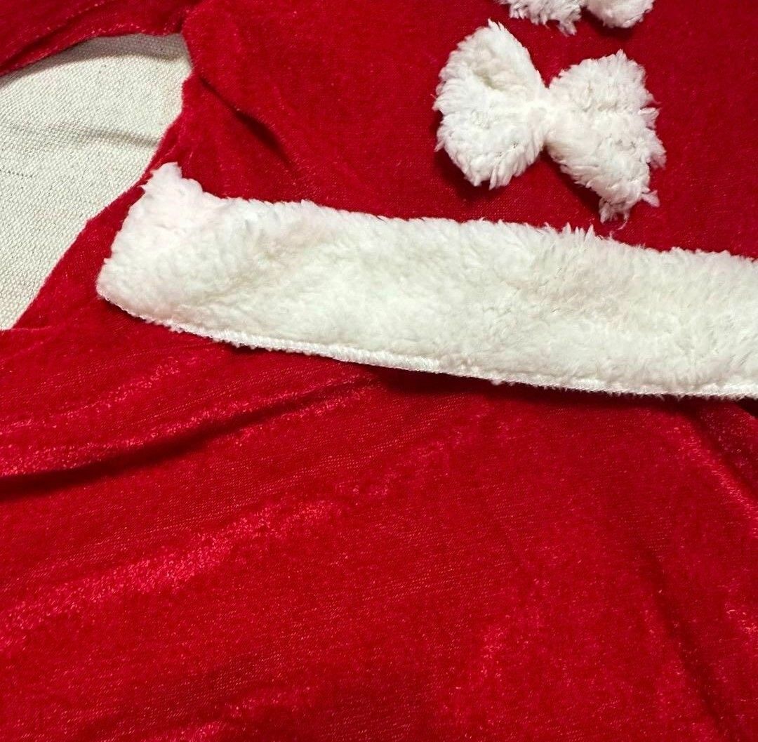 【新品】サンタ コスチューム コスプレ クリスマス 女の子 100cm 衣装 子供用