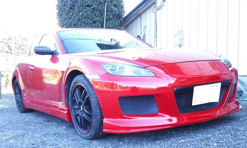 RX-8 　前期　フロント バンパー エアロ マツダスピードイメージエアロ 　未塗装　se3p フィッティングＯＫ！　納期要確認_画像2