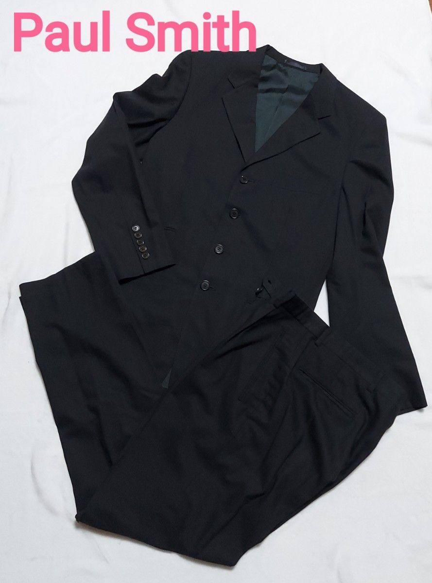 最終値下げ☆美品☆ポールスミスロンドン Paul Smithスーツセットアップ 黒 L&M 