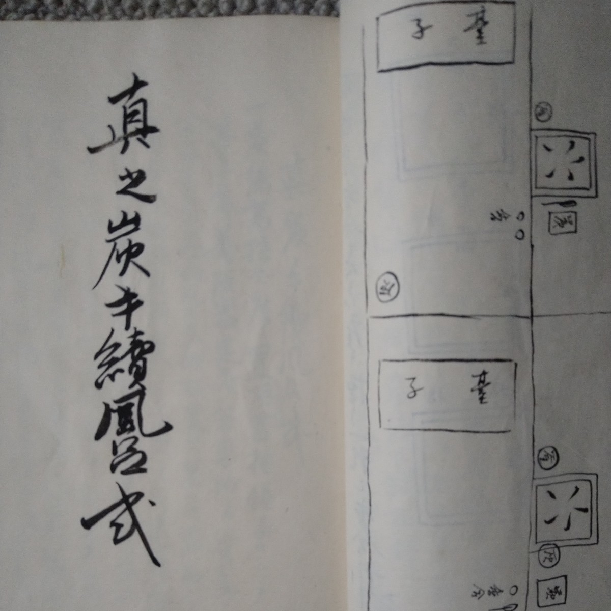 【手書き　激レア　入手不可　美本】『茶道奥伝秘書』図入　裏千家十一代 精中宗室玄々斎　真之行台子　雪月花茶箱黙ノ伝　 奥秘十二段　　_画像4