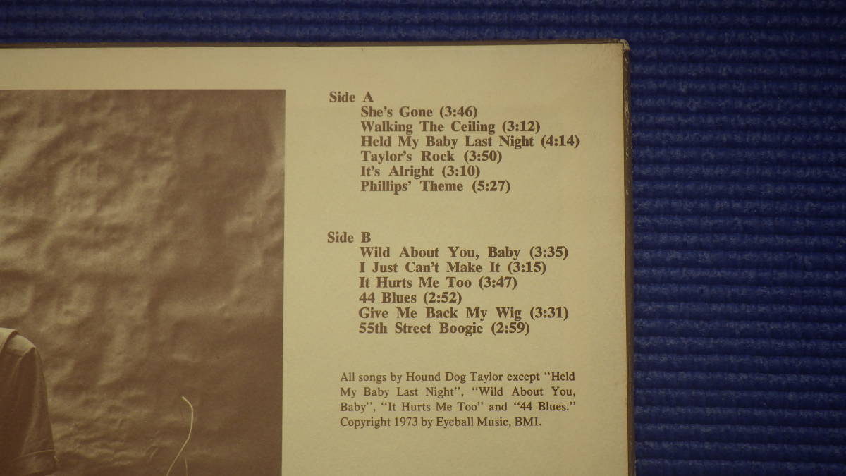 LPレコード　ハウンド・ドッグ・テイラー　「Hound Dog Taylor & the HouseRockers」 国内盤_画像3