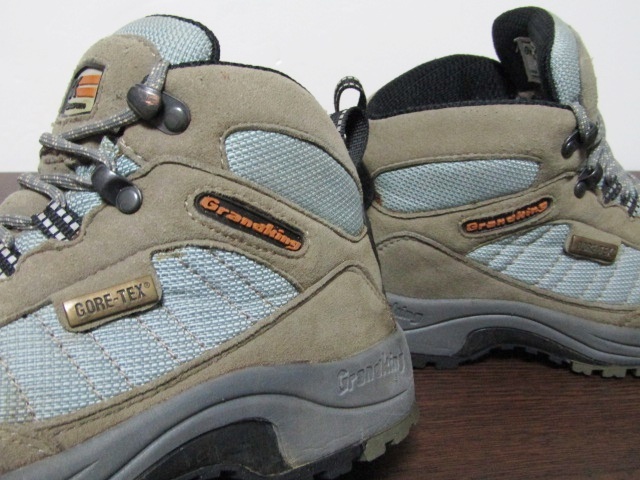 caravan GRANDKING GORE-TEX キャラバン グランドキング ゴアテックス トレッキングシューズ 登山 山登り ブーツ カーキ レディース 23cm_画像5