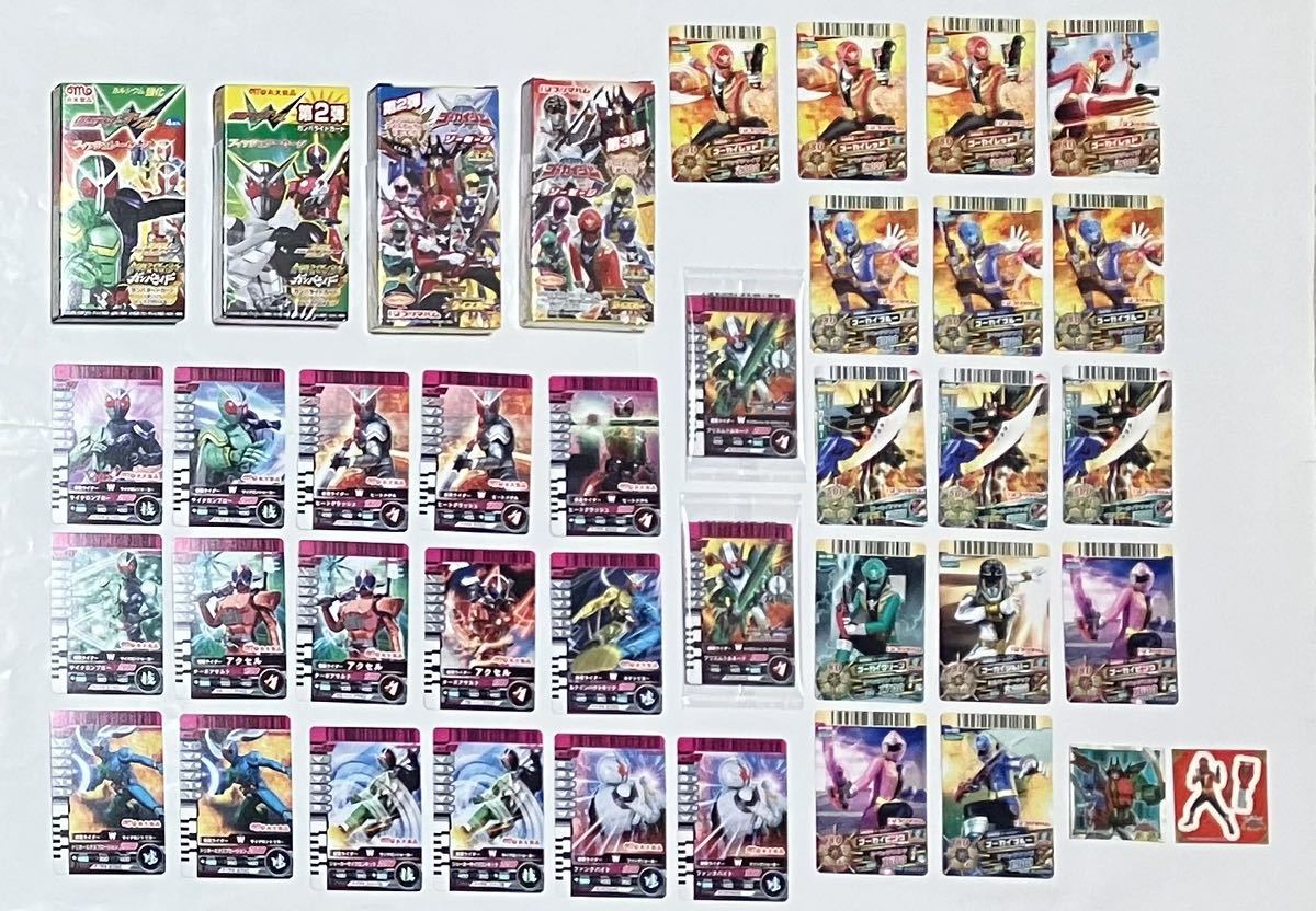  Kamen Rider W Pirate Squadron Gokaiger Ganbaride кости o-DX карта ( с коробкой ) наклейка 