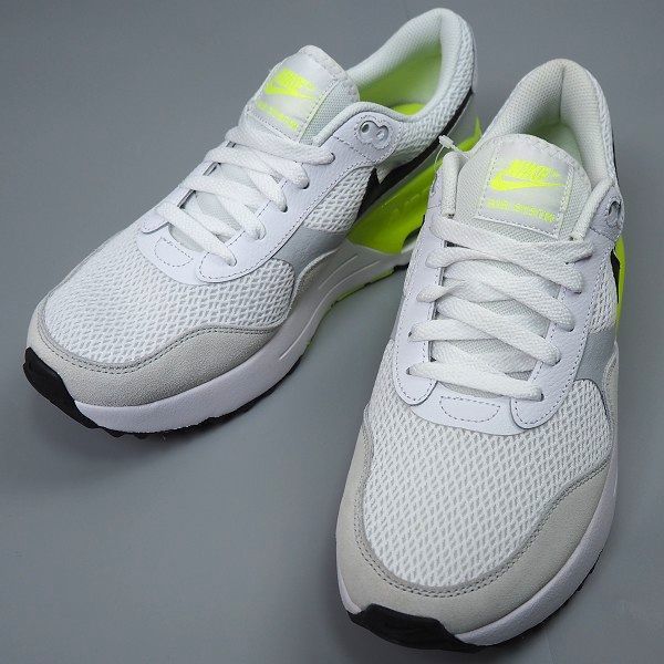 P677 新品 NIKE ナイキ W AIR MAX SYSTM ウィメンズ エア マックス システム スニーカー 27.0cm ホワイト/ボルト