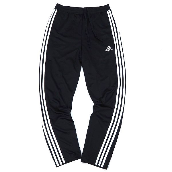 P521 新品 adidas アディダス 上下セット ジャージ フルジップ パーカー パンツ セットアップ ３ストライプス 2XL ブラック/ホワイト_画像7