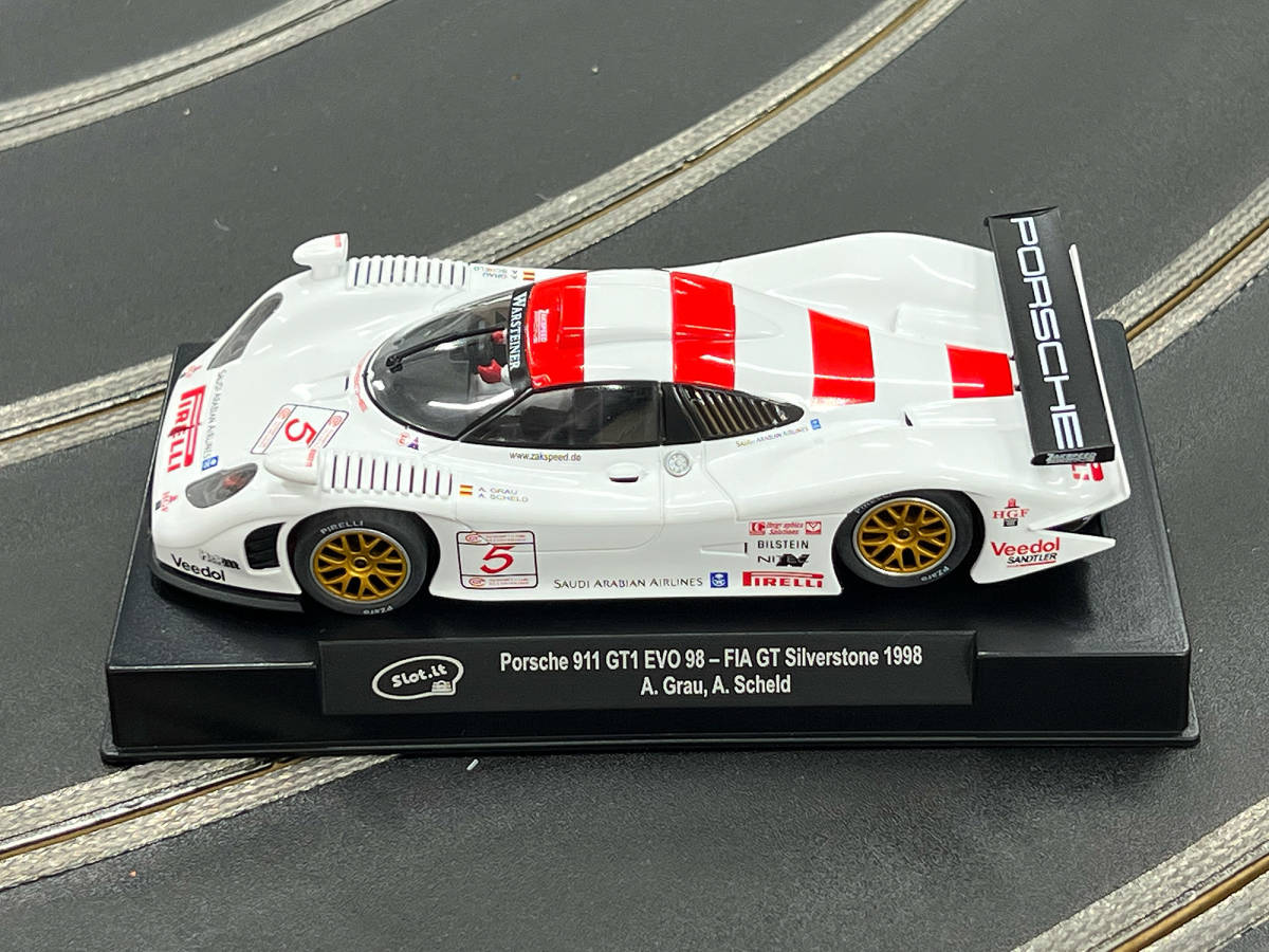 No.019 SLOT.IT CA23f 911 GT1 EVO 98 n.5 FIA GT Champ. Silverstone 1998 [新品未使用 1/32スロットカー]