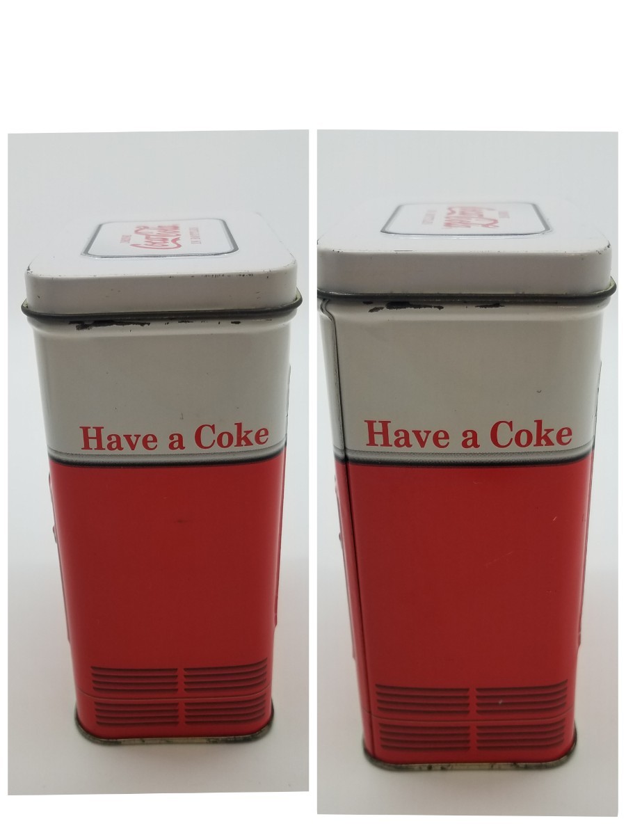 【希少】コカ・コーラ　coca-cola ブリキ缶　記念ボトル 2点セット_画像4