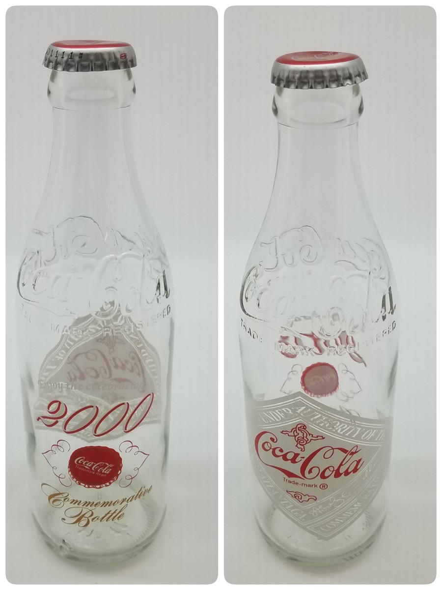 【希少】コカ・コーラ　coca-cola ブリキ缶　記念ボトル 2点セット_画像8
