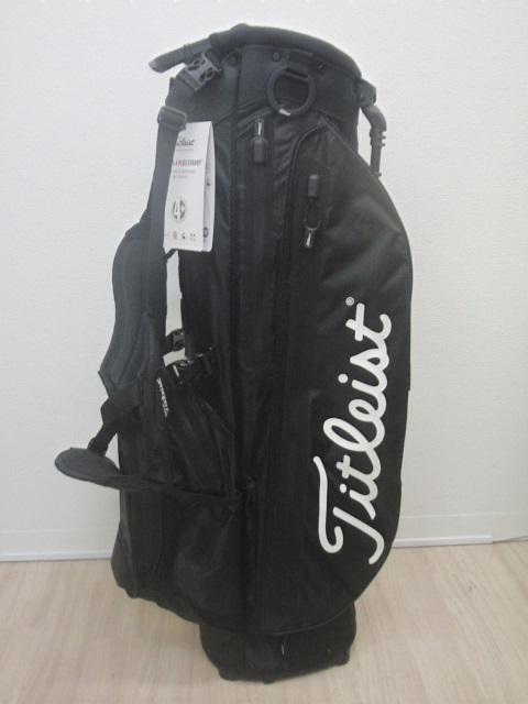 新品未使用！Titleist Players 4 Plus Stadry Stand Bag (Black) TB21SX3-0