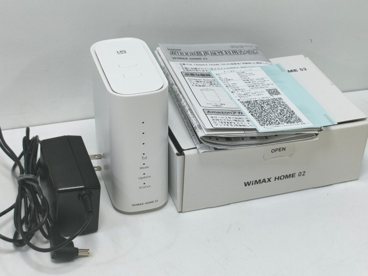 管理1027 NEC エヌ・イー・シー UQ WiMAX HOME 02 ルーターNAS32WU 通電確認済み リセット済み_画像8