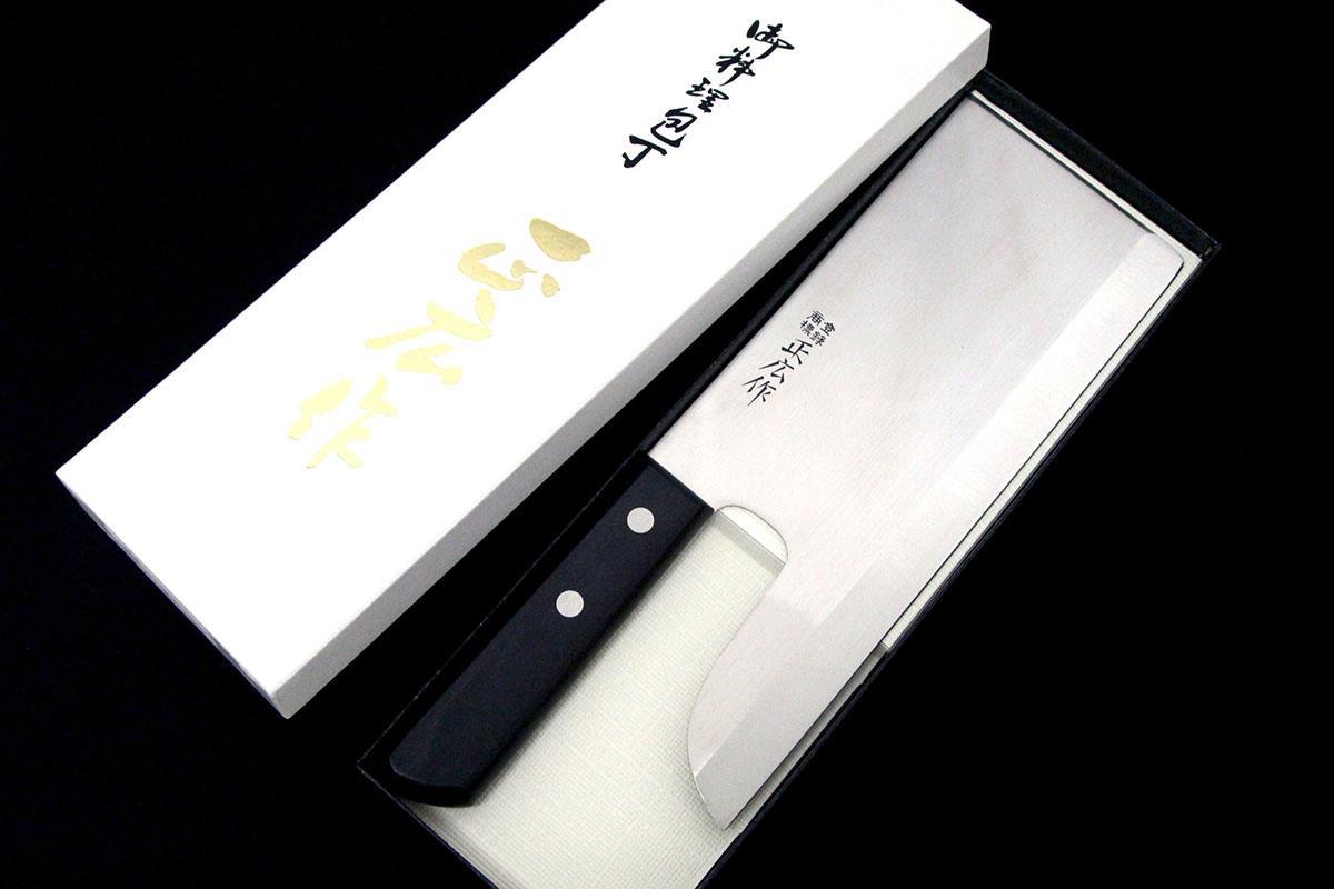 極美品｜正広 麺切包丁 240mm ステンレス 外箱付 λA5690-2L2B