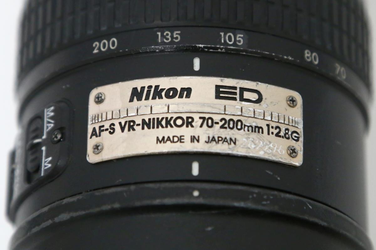 ジャンク品｜ニコン AF-S VR Zoom-Nikkor ED 70-200mm F2.8G (IF) ブラック γN865-2O1D-ψの画像7