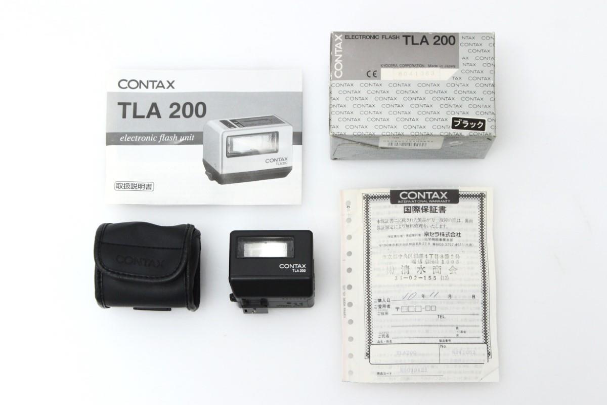 並品｜コンタックス TLA200 フラッシュ ブラック γT057-2D3_画像2