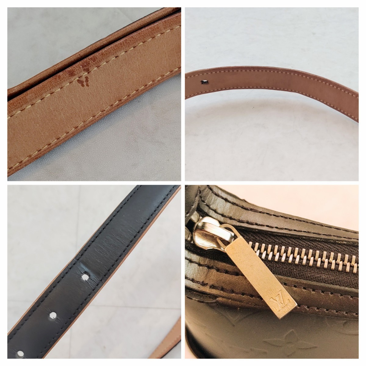 LOUIS VUITTON ルイ ヴィトン サッター ショルダーバッグ M55165 モノグラムマット 　ノワール_画像3