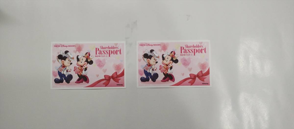 【送料無料】東京ディズニーリゾート 株主用パスポート　チケット2枚　2024年1月31日迄有効 _画像1