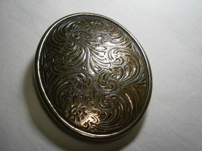 ** American Casual *40mm width ** belt buckle * Gold # antique 