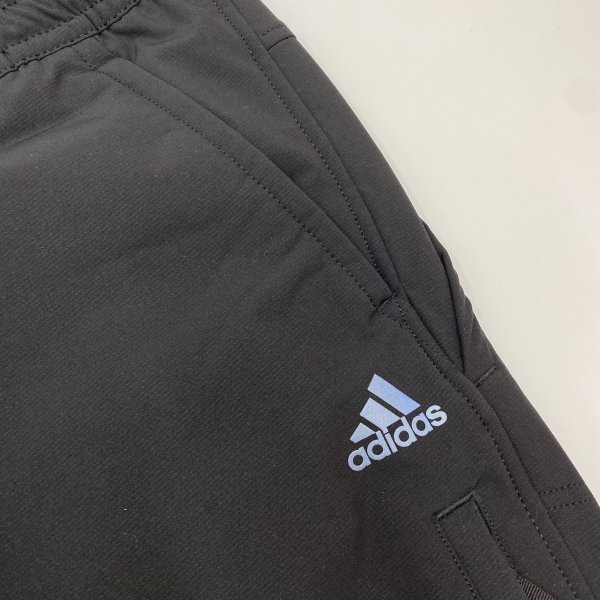 ★新品★adidas アディダス 厚手 ウォーム クルースウェット & ウーブンパンツ セット 上下 HP1385 HM2702 黒 L_画像2