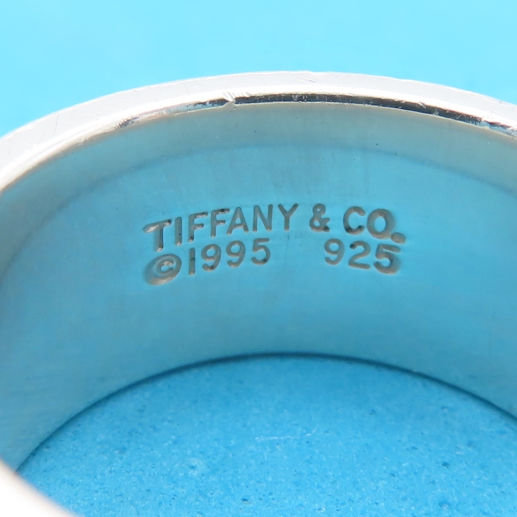 Tiffany&Co. ヴィンテージ ティファニー グルーブド ダブル ライン リング 12号 指輪 SV925 メンズ レディース HH211_画像4