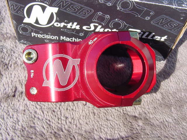 North Shore Billet Overlord Stems 40㎜/31.8φ RED 新品未使用_画像3