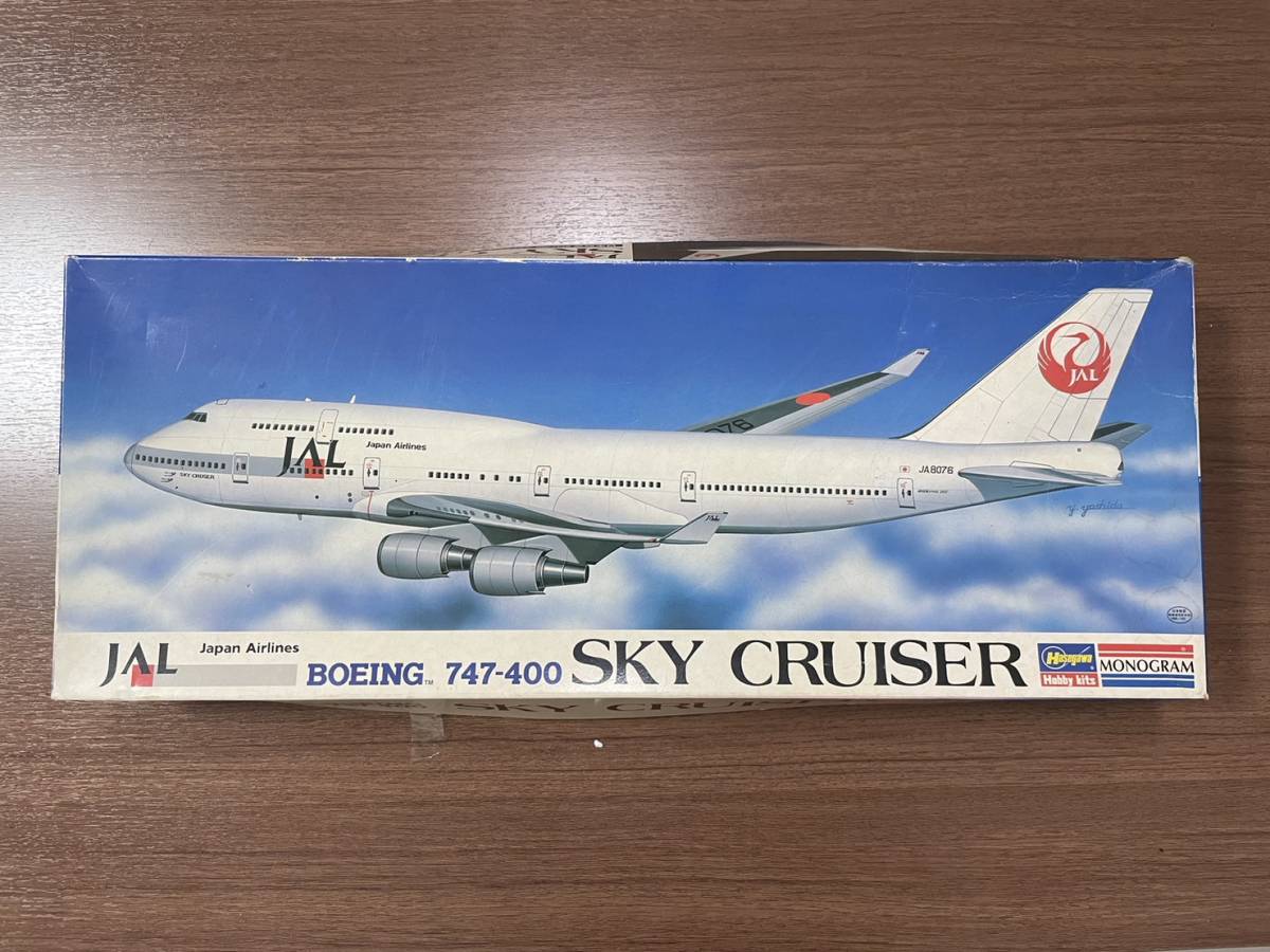 ハセガワ　JAL BOEING 747-400 SKY CRUISER　日本航空機　スカイクルーザー　飛行機　プラモデル　未組立_画像1