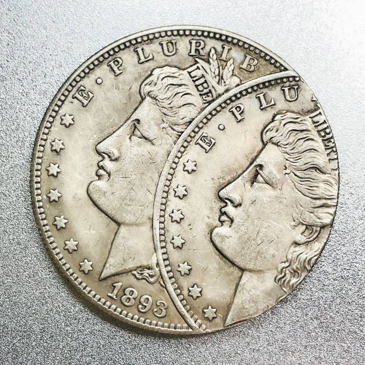 モルガン エラーコイン 1ドル銀貨 1893年 S　レプリカコイン_画像1