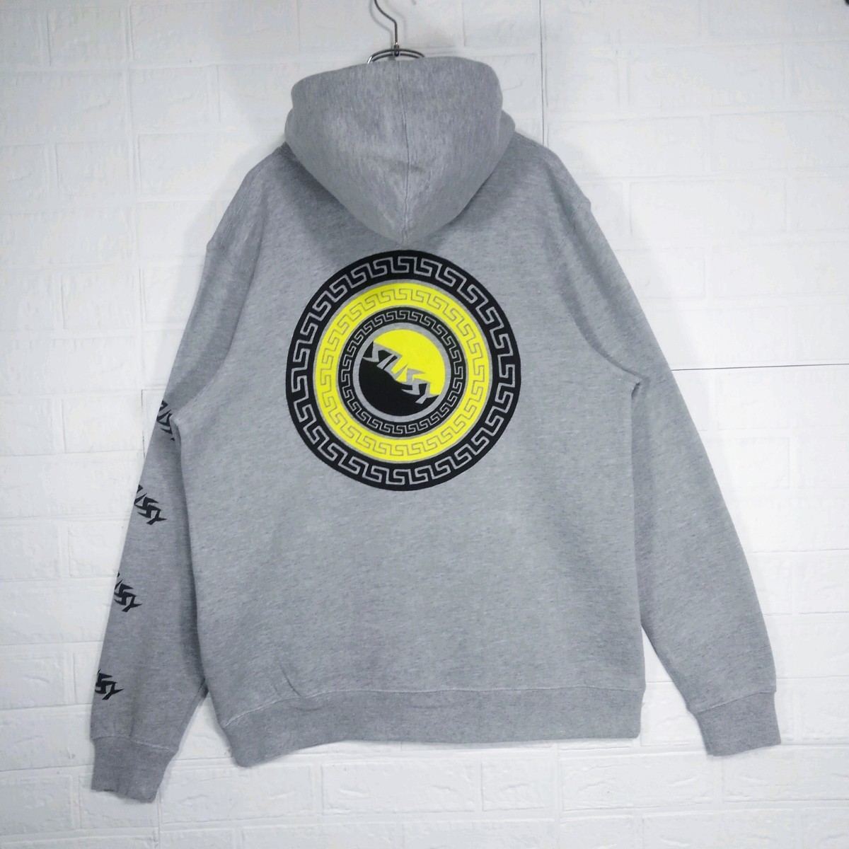 {STUSSY( Stussy )} Circle Logo обратная сторона ворсистый тянуть over Parker 