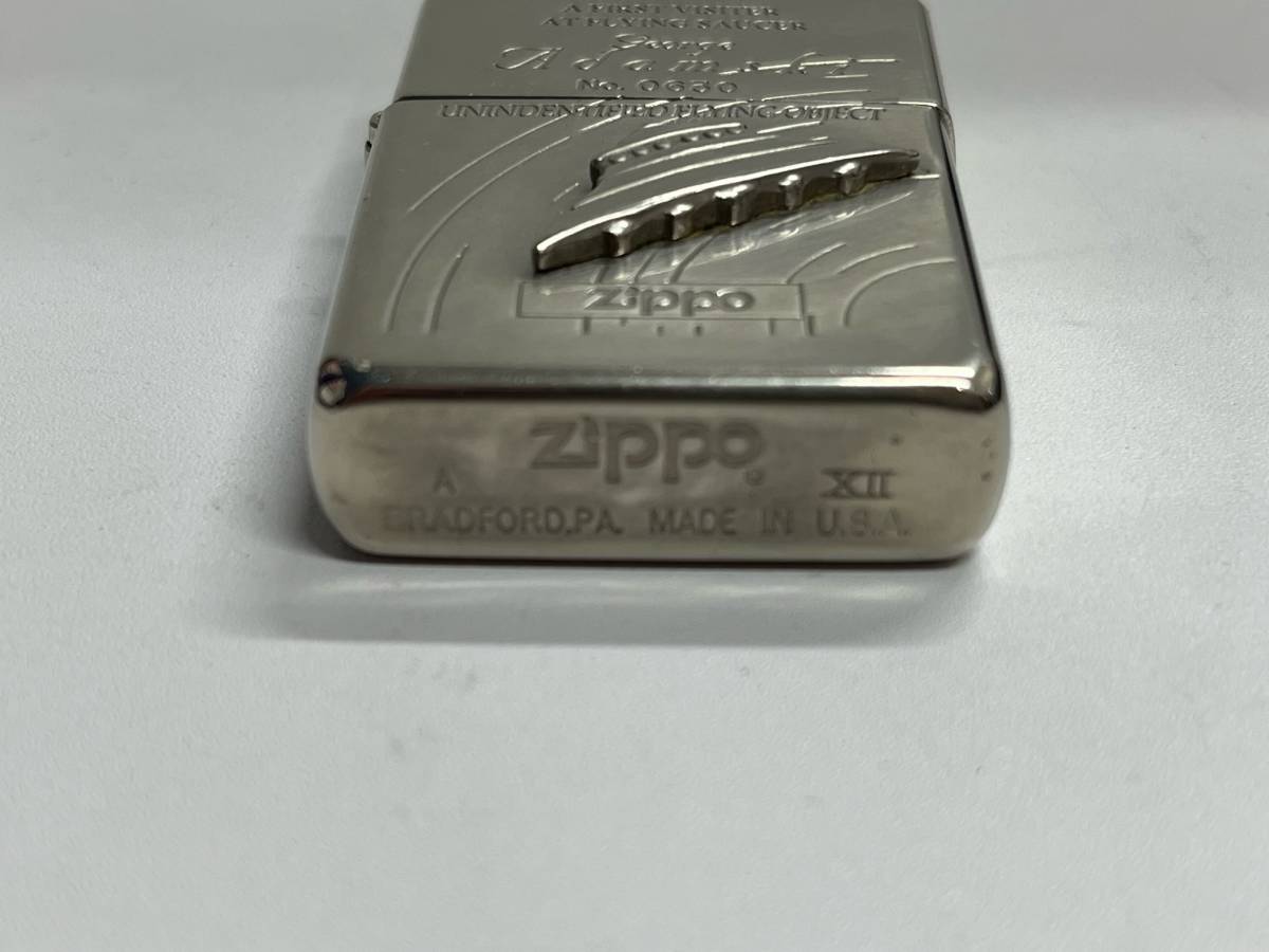 Zippo ジッポ Adamski UFO アダムスキー円盤 オイルライター シリアル 爆安 99円スタート_画像4