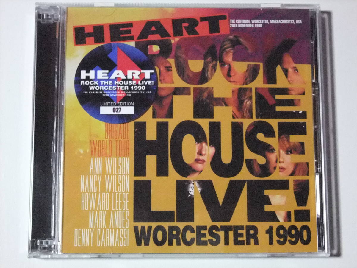 ROCK THE HOUSE LIVE! WORCESTER 1990 / HEART プレス2CD_画像1