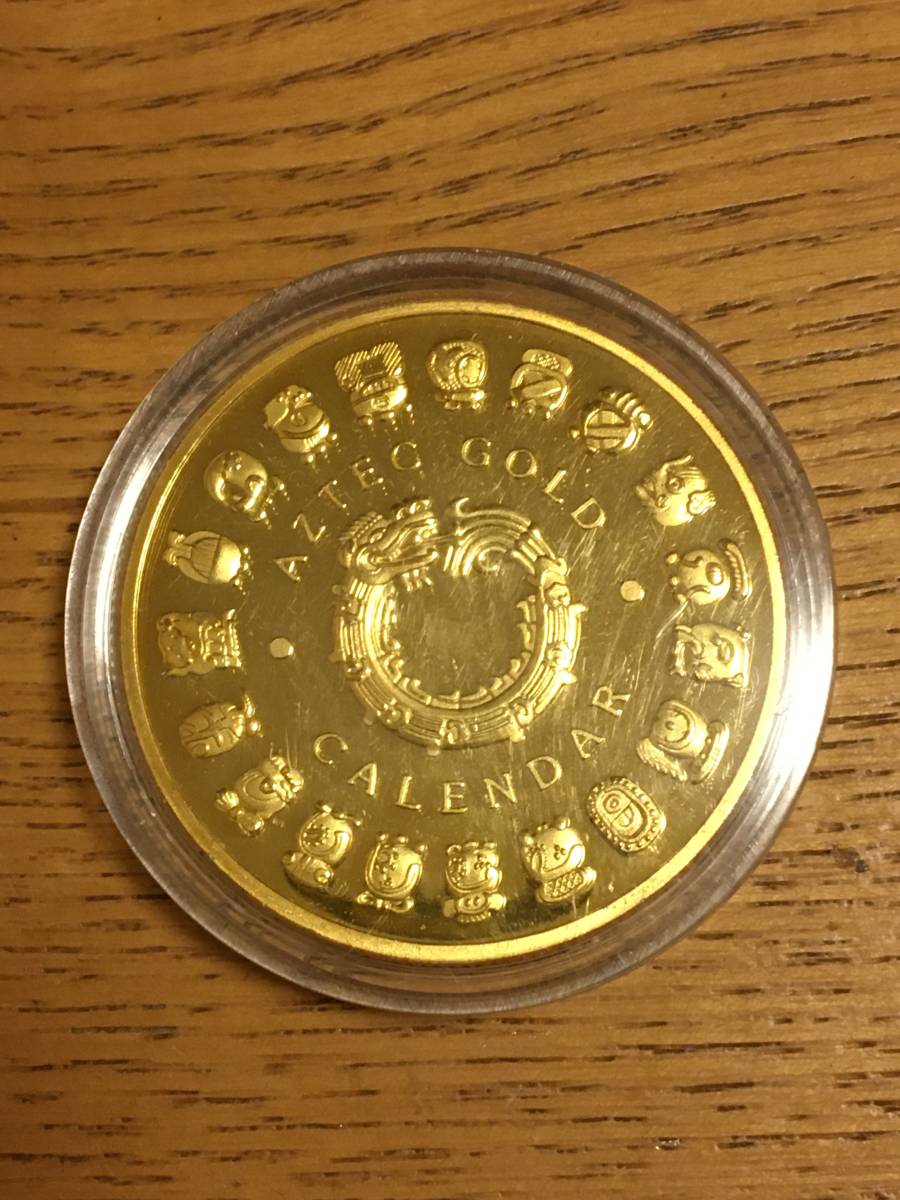 SJ24)外国古銭『マヤー』ゴールド　1オンス　コイン、メダル　丸形　箱入り_画像4