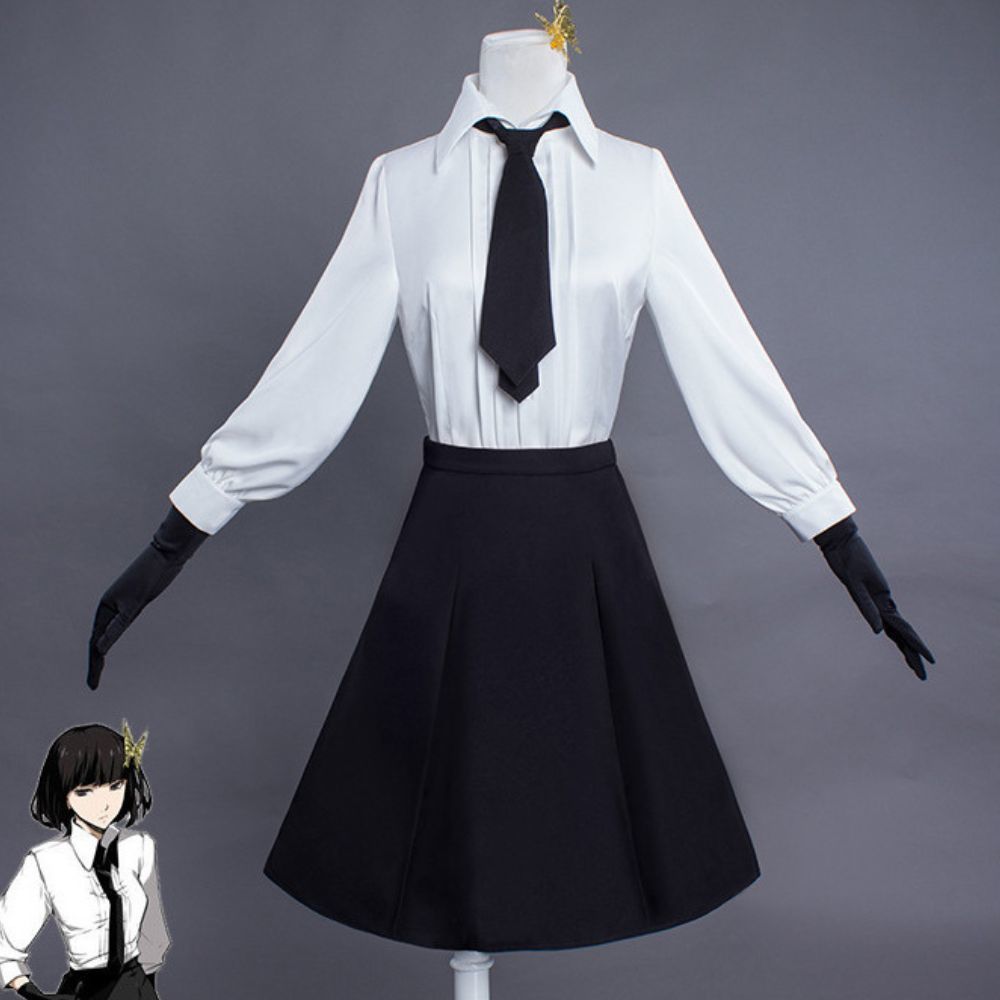 【送料無料】Mサイズ 文豪ストレイドッグス 与謝野晶子(よさのあきこ) 制服 コスプレ コスチューム コスプレ 衣装 イベント アニメ