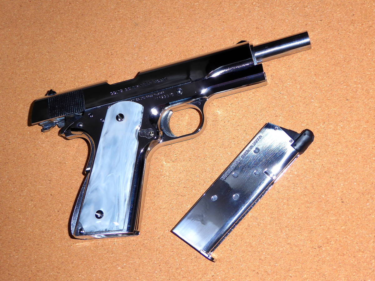 東京マルイ M1911A1 COLT GOVERNMENT コルトガバメント MkⅣ S'70 ニッケルフィニッシュ ガバメント シリーズ70 tokyo marui GBB R8312_画像7